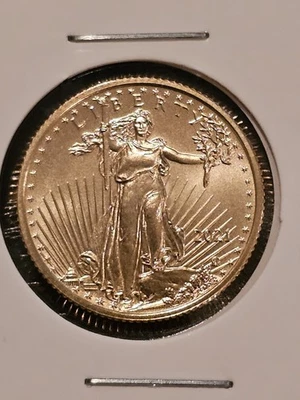 2021 1/4 oz American Gold Eagle Coin (Type 2) - Image 1 of 3