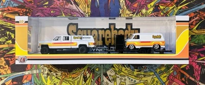 M2 MACHINES ‘74 CHEVY SILVERADO DUALLY & ‘73 CHEVY VAN G10 SQUAREBODY SYNDICATE - Image 1 of 2