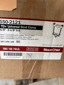50 Abrazaderas de puntal universales Sioux Chief 550-2121 TD+ nuevas en bolsas selladas - Imagen 1 de 2