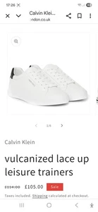 Calvin Klein Ladies leather Trainers UK 4 US 6.5 EUR 37 REF M64+ R" - Picture 1 of 9