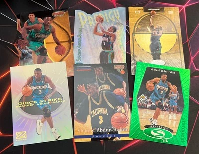 Shareef Abdur-Rahim Grizzlies 6 Card Lot Prodigy Refractor, Quick Strike Z-force - image 1 of 4