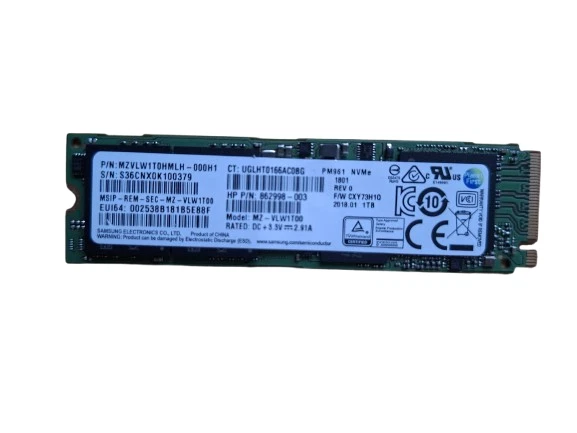 Samsung NVMe SSD 1TB – M.2 2280 – S36CNX0K100379 – praktisch neu, unbenutzt - Bild 1 von 1