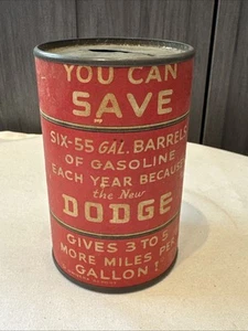 VINTAGE! Dodge Auto Coin Bank Promo You Can Save 1930s? RAR - Bild 1 von 5