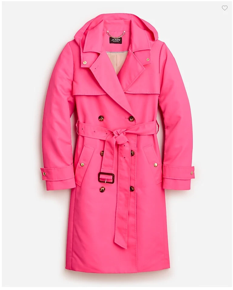 J. Crew Collection New Icon Trench Coat in Lightweight Shiny Nylon - Image 1 of 1