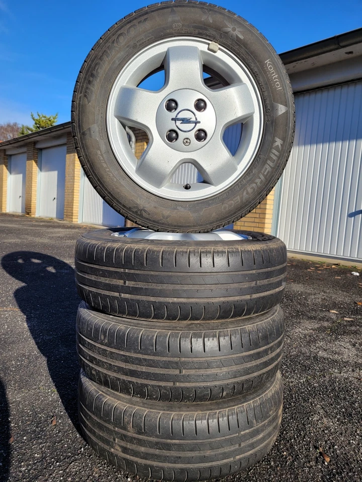 4x Opel Corsa C / Tigra A original 14 Zoll Alufelgen 5,5Jx14 ET49 - Bild 1 von 4