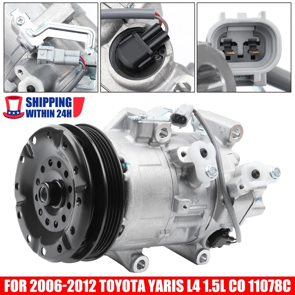 Embrague compresor aire acondicionado para Toyota Yaris L4 2006-2012 1,5 L 5SE11C 11078C 883105248 Foto 1 de 4