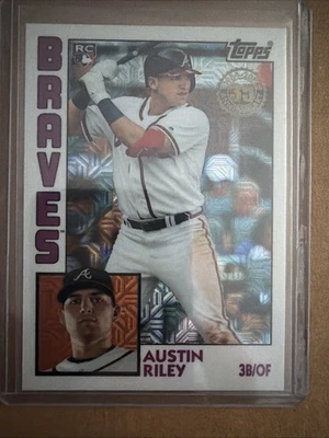 2019 Topps Update Silver Pack - 1984 Topps Baseball Chrome Austin Riley #T84U-7 - Image 1 of 2
