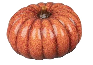 Formano Zucca Decorativa 20cm Autunno Arancione in Ceramica per Helloween 765604 C - Foto 1 di 1