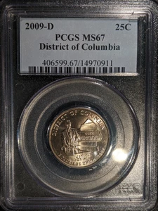 2009-d PCGS MS-67 District of Columbia DC Washington State Territory Quarter PQ - Picture 1 of 2