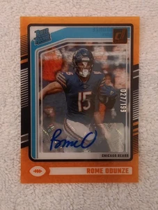 2024 Donruss Clearly ROME ODUNZE Orange Auto Rated Rookie /199 - Picture 1 of 2