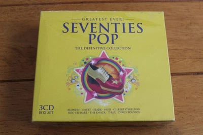 Greatest Ever Seventies Pop CD 3 Disc Box Set Knack Slade Sweet Mud Blondie NEW Foto 1 de 2