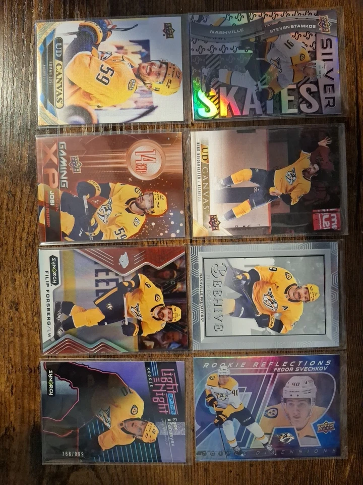 Nashville Predators Lot Of 8 Cards As Pictured **Combine Ship ** - Image 1 of 4
