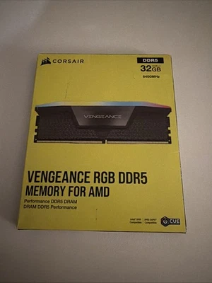 Corsair Vengeance RGB 32GB (2x16GB) DDR5 6400MHZ 6400MT/s CL32 6400 XMP - Image 1 of 2