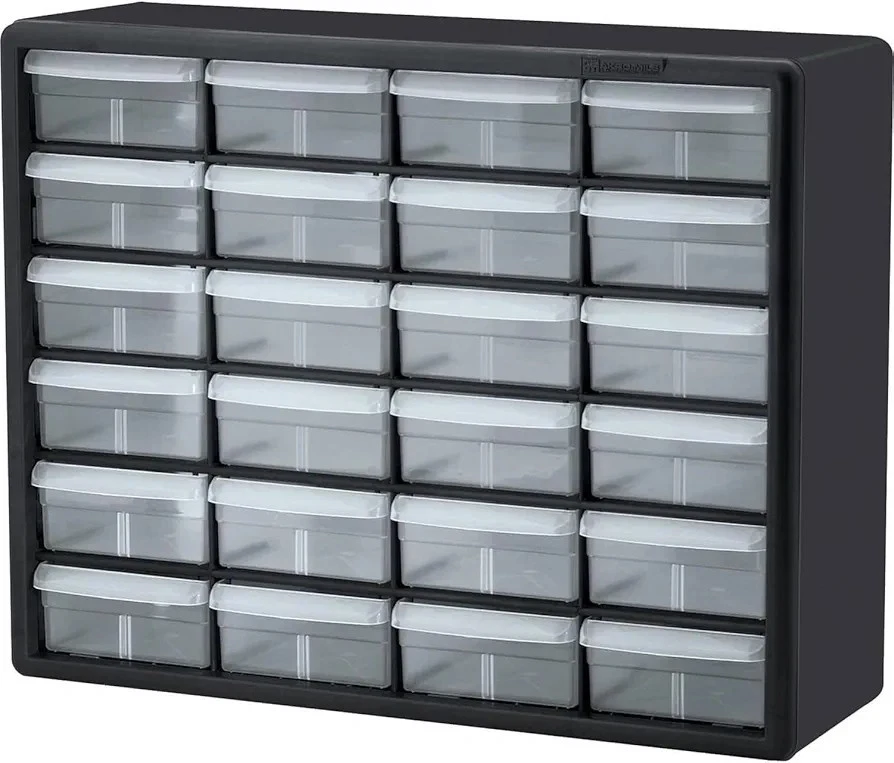 Akro-Mils 10124 24-Drawer Plastic Drawer Storage Cabinet for Garage Organization - Image 1 of 4