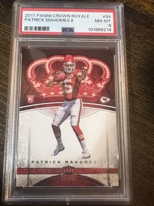 2017 Panini Preferred - Crown Royale Rookies Patrick Mahomes II #84 RC PSA 8 - Picture 1 of 2