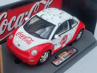 Diecast metal model 1:18 Matchbox VOLKSWAGEN NEW BEETLE COCA COLA mint/o.display - Immagine 1 di 4