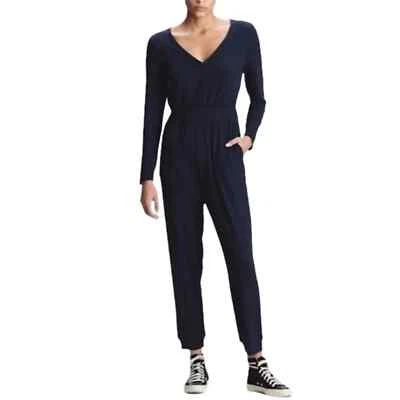 Acogedor mono Gap Softspun L azul marino tejido manga larga ropa de descanso viaje por la ciudad  Foto 1 de 4