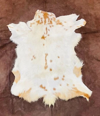 Scandinavian PELT, Real Leather Goat Hide Animal Skin, Nordic Summer Fur Coat - Image 1 of 4