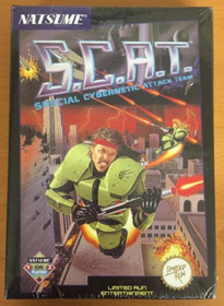 NEW sealed S.C.A.T. Nintendo NES SCAT Limited Run Games GREY CART Gray CONTRA