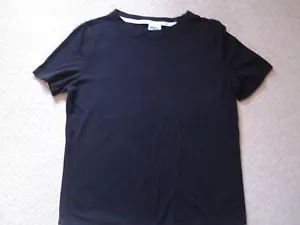 Victoria's secret PINK plain black with dog logo short sleeved T shirt size S - Picture 1 of 4