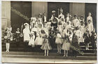 orig. Foto AK um 1920 Kinder Mädchen Kostüm Engel Prinzessin