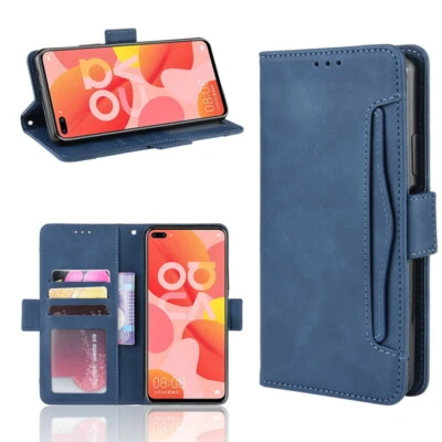 Capa carteira flip couro magnético slot para cartão para Huawei Nova 5T P30 P20 Pro - Imagem 1 de 4
