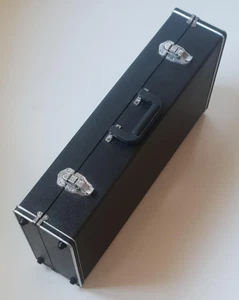 Alto Eb Saxophone Empty Black Hard Case ~ Traditional Wood Frame - Lined Inner - Picture 1 of 5