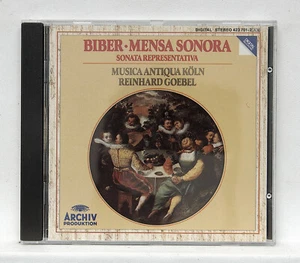 GOEBEL ⸺ BIBER mensa sonora, sonata representativa ⸺ ARCHIV CD full silver NM - Imagen 1 de 2