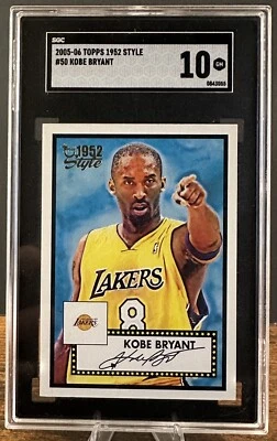 2005-06 Topps 1952 Style Kobe Bryant #50 Graded SGC 10 HOF Lakers - Image 1 of 4