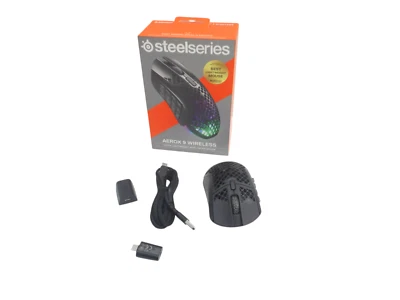 SteelSeries Aerox 9 Wireless Optical Gaming Mouse - Black (62618) - Image 1 of 4