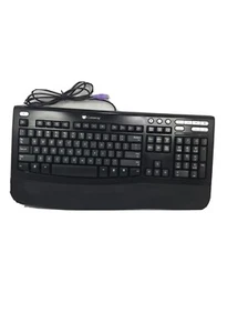 Gateway KB-0532 PS/2 Cushioned Multimedia BLACK QWERTY Wired Keyboard Tested - Picture 1 of 14