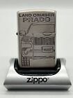 Zippo Oil Lighter Toyota Land Cruiser Prado Silver Regular Case Japan