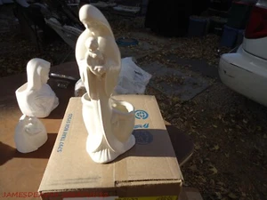 VTG Haeger Madonna And Child Statue Figurine Mary Baby Jesus 11” Ivory 2 - Picture 1 of 3