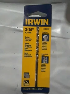 Irwin Industrial 3/16 Zoll x 4 Zoll Steinbohrer-Bit Wolfram-Hartmetallspitze Neu 5026002 - Bild 1 von 2