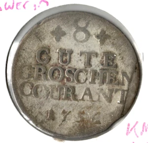 Coin Mecklenburg-Schwerin (Duchy in Holy Roman Empire) 8 Gutegroschen 1754 KM176 - Picture 1 of 2