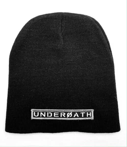 UNDEROATH Patch Black Knit New Beanie - Bild 1 von 2