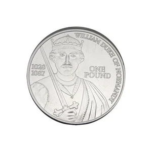 Elfe Guernsey 1 Pound 2002 Silber Wilhelm I. - Bild 1 von 2