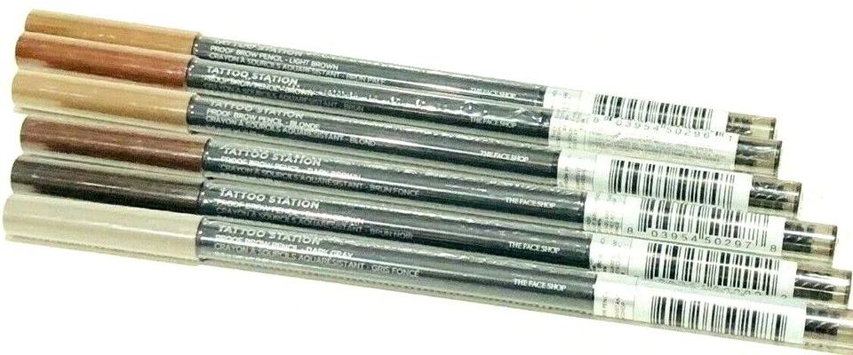 JUEGO DE 2 CRAYONES A PRUEBA DE CEJAS ESTACIÓN DE TATUAJE AVON THE FACE SHOP IMPERMEABLES ELEGIR Foto 1 de 1