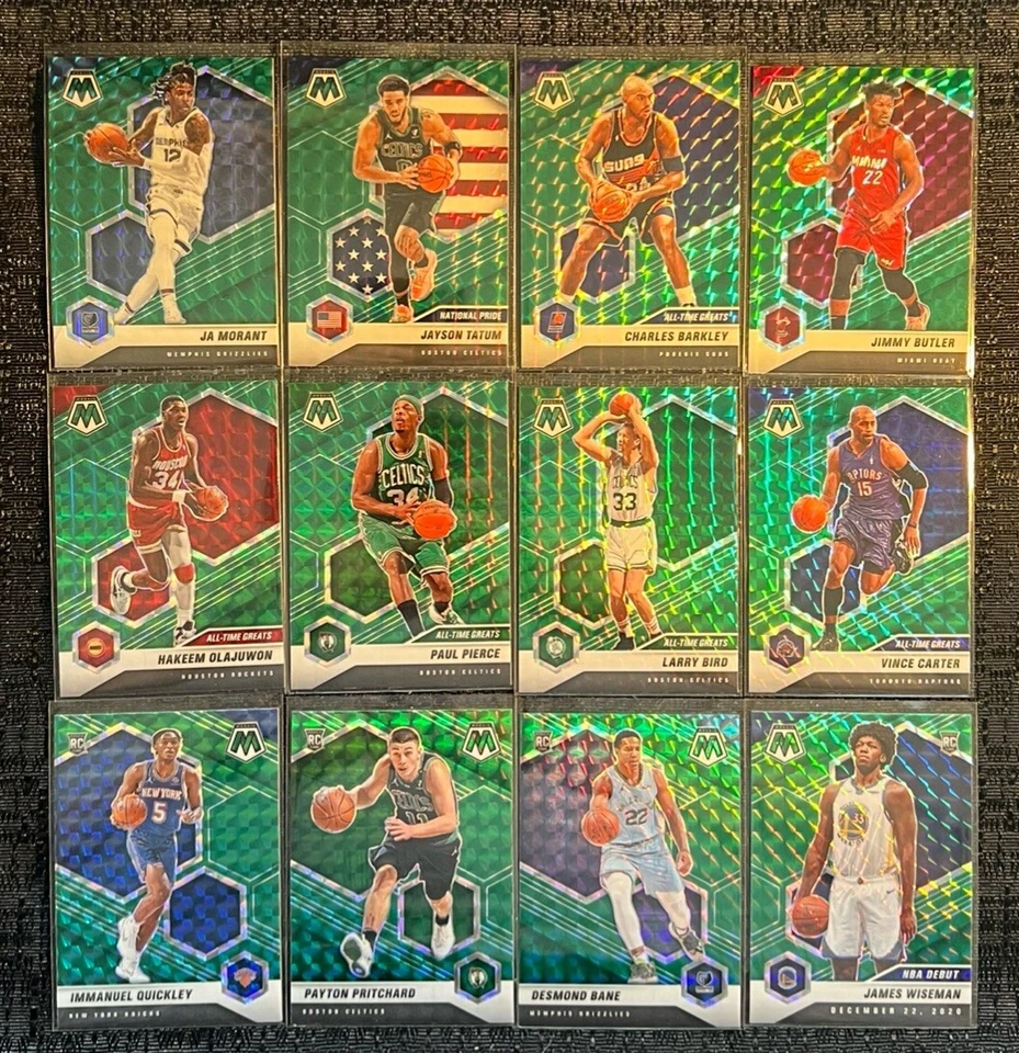 2020-21 Panini Mosaic GREEN Prizm Complete Your Set You Pick Basketball Card PYC - Image 1 of 1