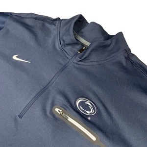 Penn State Nittany Lions x Nike Men's 1/4 Performance Pullover Navy Blue • 2XL - Picture 1 of 9