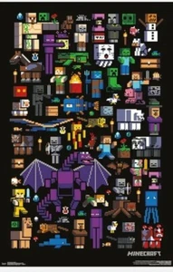 *NEW ROLLED* Minecraft Mobbery Wall Art Poster 34x23 Trend International - Picture 1 of 3