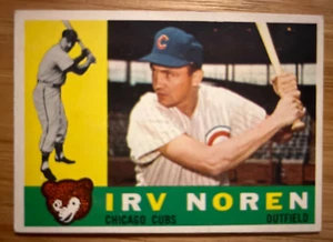 1960 Topps Baseball Card #433 Irv Noren - Picture 1 of 2