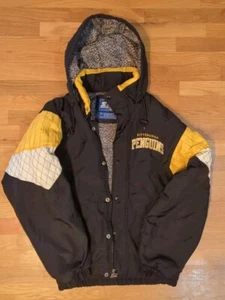 Vintage 1990βs Pittsburgh Penguins Starter Jacket NHL Mens Medium π₯ - Picture 1 of 18