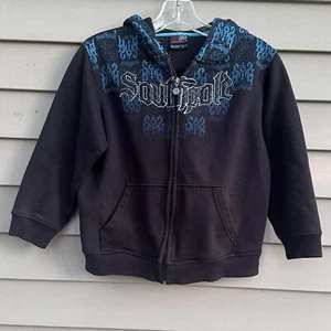 Vtg Youth South Pole Tribal Design Full Zip Hoodie Boys Size 7 - Picture 1 of 5