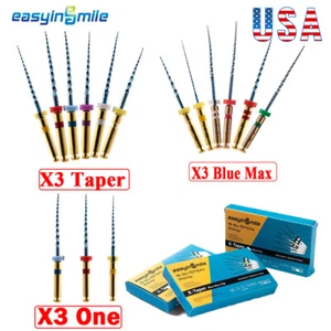 25MM Dental Endo NITI Rotary File X3 Root canal Files pro gold taper Easyinsmile - Picture 1 of 7