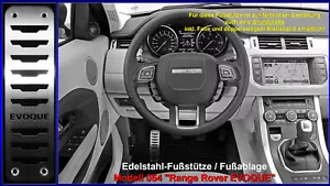 Edelstahl Fußstütze Fußablage Range Rover Evoque Edelstahl - Picture 1 of 1