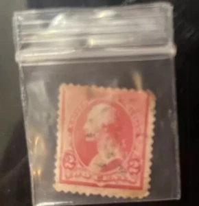 1890-1893 U.S. George Washington 2 Cent Stamp USED - Picture 1 of 1