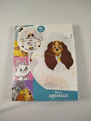 Parure de lit housse couette LA BELLE ET LE CLOCHARD disney 140 X 200 cm - Photo 1/3