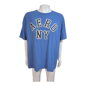 Camiseta Aeropostale Hombre 4XL Azul Con Estampado Gráfico - Imagen 1 de 6