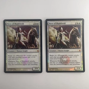 Hero of Bladehold Prerelease Cards Foil X2 - Picture 1 of 4